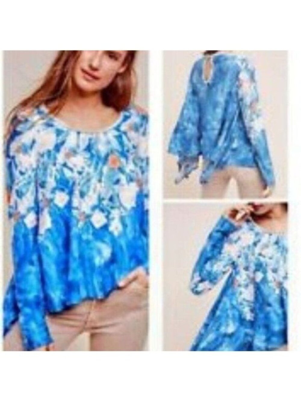 Anthropologie Meadow Rue Field Floral Tunic Medium NWT
